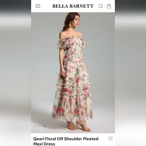 Bella Barnett Floral Off Shoulder Maxi Dress - 10